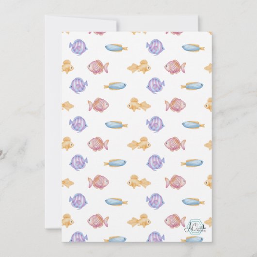 Op grond van de uitnodiging van de Birthday-partij (Achterkant)