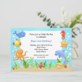 Op grond van de uitnodiging van de Birthday-partij (Staand voorkant)