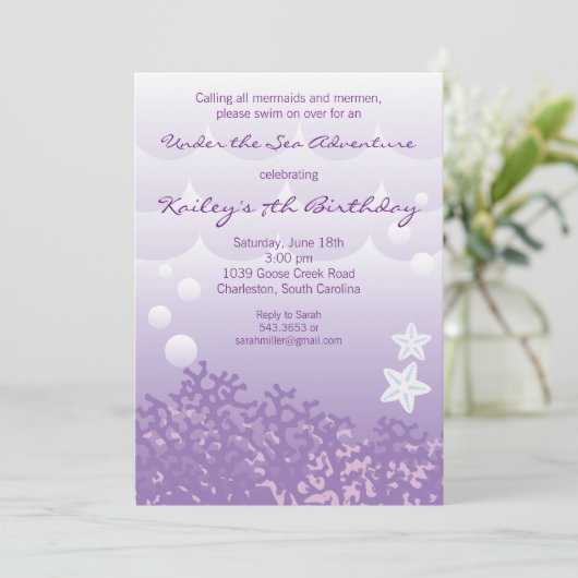 Op grond van de uitnodiging van de Birthday Party  (Staand voorkant)