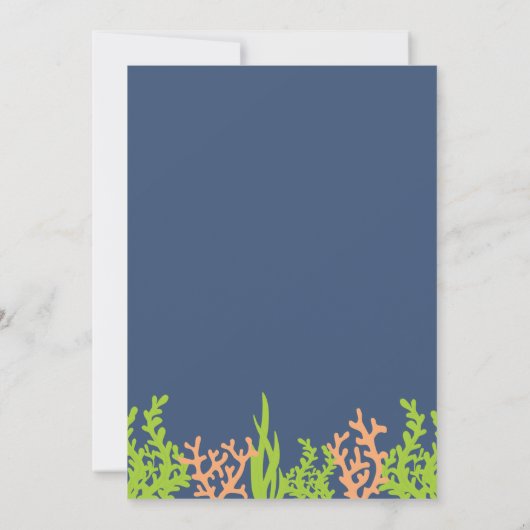 Op grond van de uitnodiging van de Birthday-Zee (Achterkant)