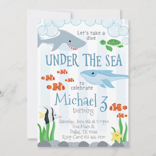 Op grond van de uitnodiging van de dierendag van h (Voorkant)