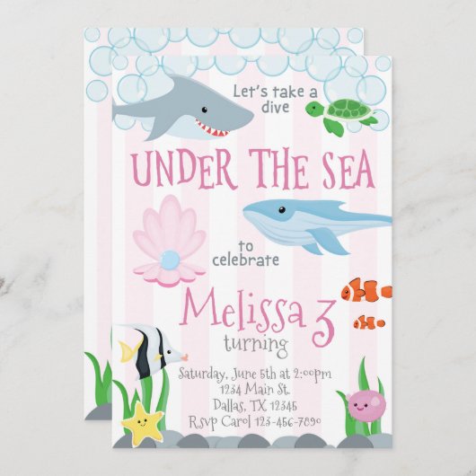 Op grond van de uitnodiging van de dierendag van h (Voorkant / Achterkant)