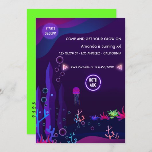 Op grond van de uitnodiging van de Partij van de G (Voorkant / Achterkant)