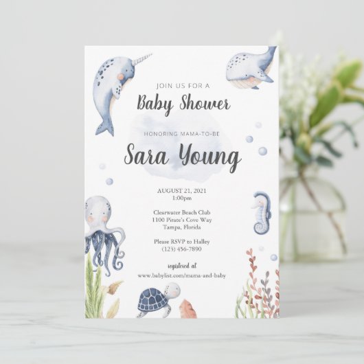 Op grond van de uitnodiging van de Waterverf van d (Staand voorkant)