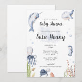 Op grond van de uitnodiging van de Waterverf van d (Voorkant / Achterkant)