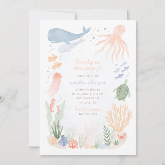 Op grond van de uitnodiging van de Zee Kinderen va (Voorkant)