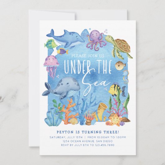 Op grond van de uitnodiging van het Zee om de dag  (Voorkant)