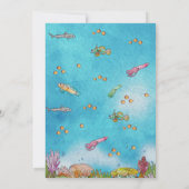 Op grond van de Waterverf van de Zee Zeemeermin Bi Kaart (Achterkant)