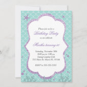 Op grond van het Zee Birthday Party Invitation Blu Kaart (Voorkant)