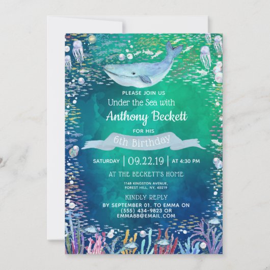 Op grond van het Zee elke dag dat de leeftijd van  Kaart (Voorkant)