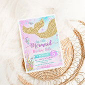 Op grond van het Zee Mermaid Birthday Invitation Kaart
