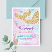 Op grond van het Zee Mermaid Birthday Invitation Kaart