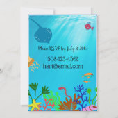 Op grond van het Zee nodigt de partij uit Kaart (Achterkant)