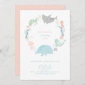 Op grond van het Zee van eerste uitnodiging (Voorkant / Achterkant)