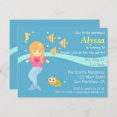 Op grond van het Zee wordt een kleine uitnodiging  (Voorkant / Achterkant)