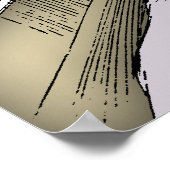 Op haar piano poster (Hoek)