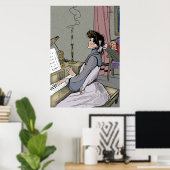 Op haar piano poster (Thuiskantoor)
