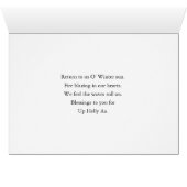 Op Helly Aa Viking Galley op Fire Illustratie (Binenzijde Horizontaal (Onderkant))