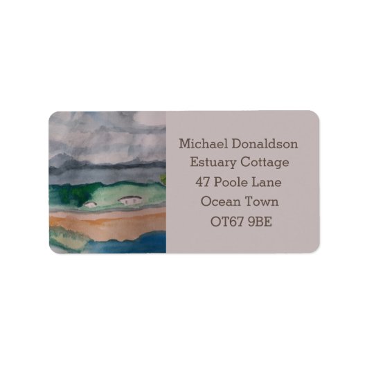 Op het adreslabel van eBay Etiket (Voorkant)