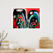 Op het astrale vlak vastgeklemd poster (Keuken)