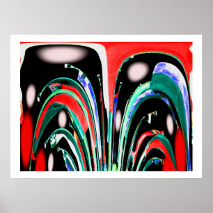 Op het astrale vlak vastgeklemd poster