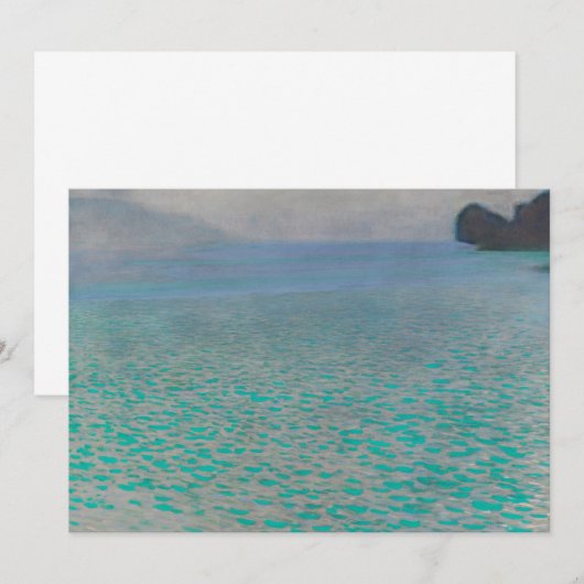 Op het Attersee-meer door Gustav Klimt,  kunst (Voorkant / Achterkant)