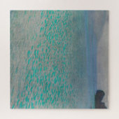 Op het Attersee-meer door Gustav Klimt,  kunst Legpuzzel (Horizontaal)