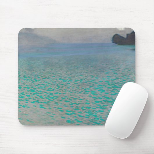 Op het Attersee-meer door Gustav Klimt,  kunst Muismat (Met muis)