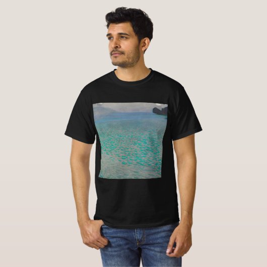 Op het Attersee-meer door Gustav Klimt, kunst T-shirt (Voorkant volledig)