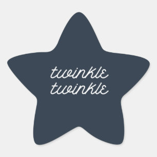 Op het Baby shower van de Stars Couples geschreven Ster Sticker
