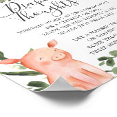 Op het Baby shower van het Boerderij, het Teken va Poster (Hoek)