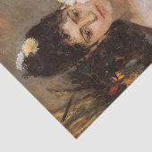 Op het bal door Berthe Morisot Tissuepapier (Detail)