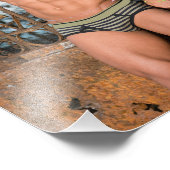 Op het Balkon Hot Guy LGBT Poster (Hoek)