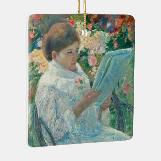 Op het balkon - Mary Cassatt - een mooie Art Repro Keramisch Ornament (Rechts)