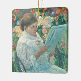 Op het balkon - Mary Cassatt - een mooie Art Repro Keramisch Ornament
