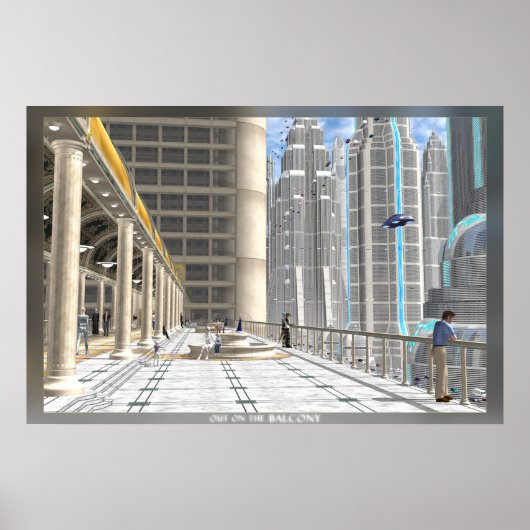 Op het balkon poster (Voorkant)