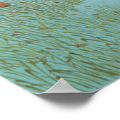 Op het Bevroren meer van 1987 Poster (Hoek)