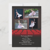 Op het Big Screen 4 Foto-uitnodiging Kaart (Voorkant)