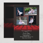 Op het Big Screen 4 Foto-uitnodiging Kaart (Voorkant / Achterkant)