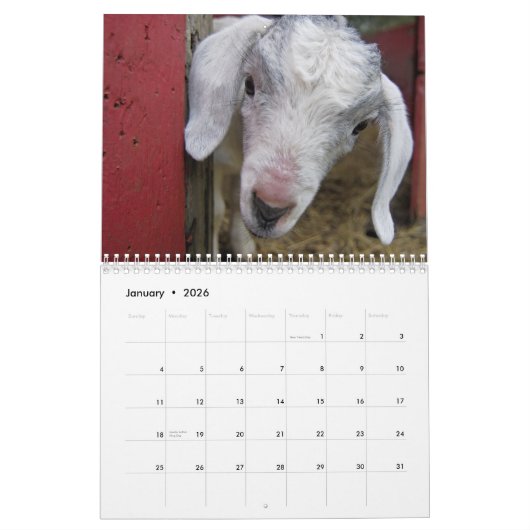 Op het Boerderij 2018 kalender voor leefbare wilde (Jan 2026)