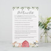 Op het Boerderij Baby shower kent papa het beste s (Staand voorkant)