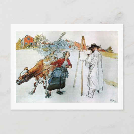 Op het Boerderij Briefkaart (Voorkant)