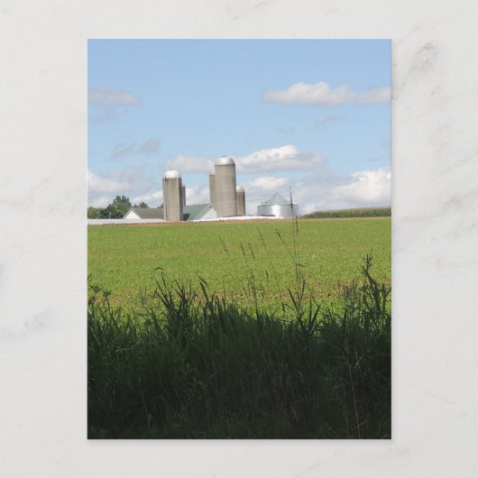 Op het Boerderij Briefkaart (Voorkant)