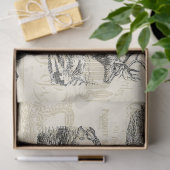 Op het Boerderij Franse boerderij mono decoupage Tissuepapier (Geschenk)