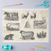 Op het Boerderij Franse boerderij mono decoupage Tissuepapier (Craft)