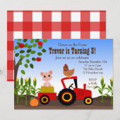 Op het Boerderij Kaart (Voorkant / Achterkant)