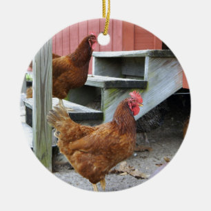 Op het Boerderij Keramisch Ornament