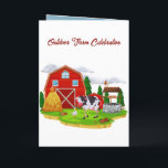 Op het Boerderij Kids Birthday Invitation<br><div class="desc">Down on the Boerderij Kids Verjaardagsuitnodiging Vier de speciale dag van je kleintje met deze *Down on the Boerderij Verjaardagsuitnodiging*! Met een vrolijke rode schuur, groene velden en schattige boerderijdieren (koe, varken, kip, paard en schaap), is dit speelse ontwerp ideaal voor peuters en kleuters die van boerenerfplezier houden. Een tractor...</div>