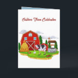 Op het Boerderij Kids Birthday Invitation<br><div class="desc">Down on the Boerderij Kids Verjaardagsuitnodiging Vier de speciale dag van je kleintje met deze *Down on the Boerderij Verjaardagsuitnodiging*! Met een vrolijke rode schuur, groene velden en schattige boerderijdieren (koe, varken, kip, paard en schaap), is dit speelse ontwerp ideaal voor peuters en kleuters die van boerenerfplezier houden. Een tractor...</div>