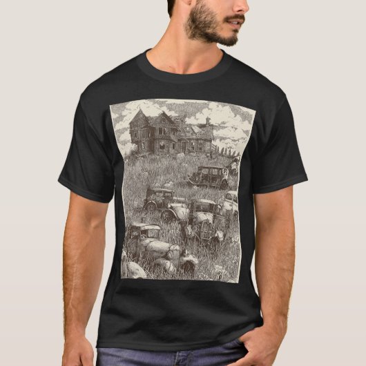 Op het Boerderij T-shirt (Voorkant)